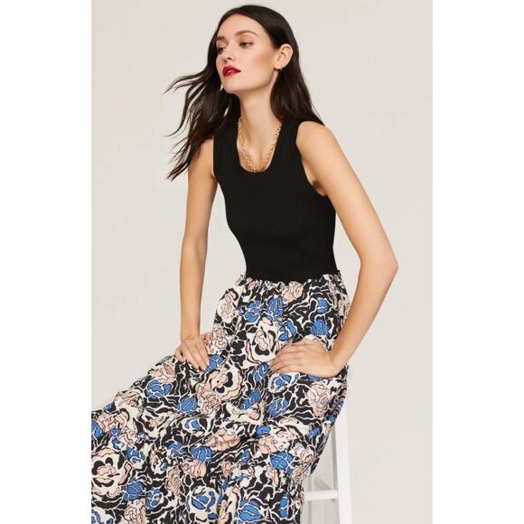 Tanya Taylor Devon Black Floral Dress - Picture 3 of 9